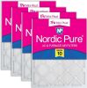 Nordic Pure 16x25x1 Tru Mini Pleat MERV 10 AC Furnace Air Filters, 4 Pack - Thumbnail 1
