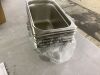 1/3 Stainless Steel Steam Table Pans, 6 Pack - Some Dented - Thumbnail 3