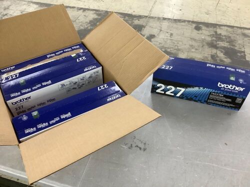 Brother Toner Cartridge TN227BK, 4 Pack - Lot 579