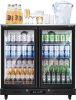 BODEGACOOLER Back Bar Cooler with 2 Glass Doors, 7.7Cu.ft - Missing 2 Wheels - Thumbnail 1