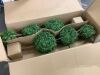 66" Artificial Boxwood Triple Ball Topiary Trees, Set of 2 - Thumbnail 3