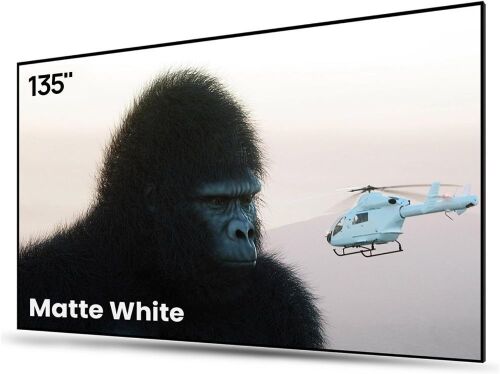 AWOL VISION 135-inch Projector Screen Fixed Frame, 1.3 dB Peak Gain, 4K / 8K Ultra HD - Lot 26JF