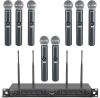 Phenyx Pro Wireless Microphone System, 8-Channel Wireless Mic, w/ 8 Handheld Dynamic Microphones - Thumbnail 1