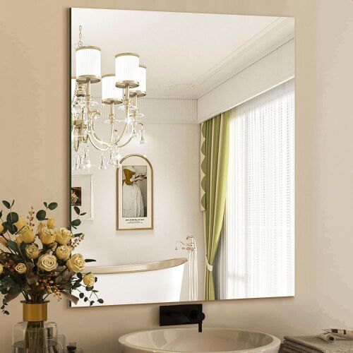 Frameless Mirror with Polished Edge, 28" x 36" - Lot 387