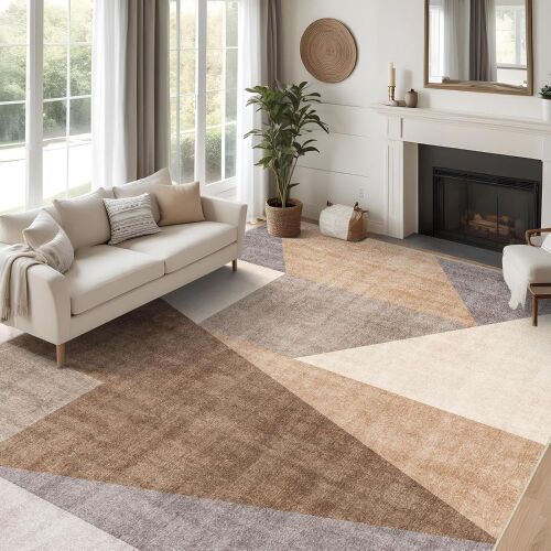 Puino Washable 10x14 Large Geometric Area Rug - Lot 197