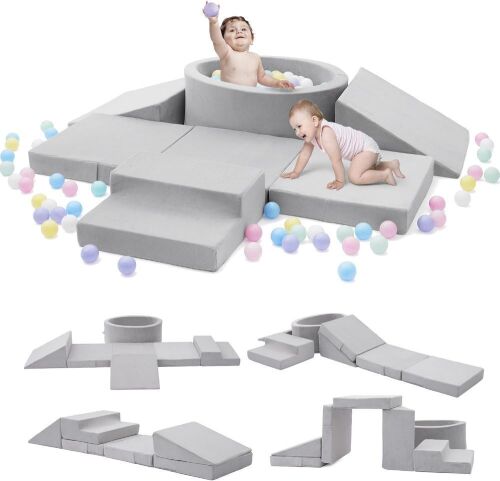 Foam Climbing Blocks with Ball Pit for Toddlers - Balls Not Included - Lot 292