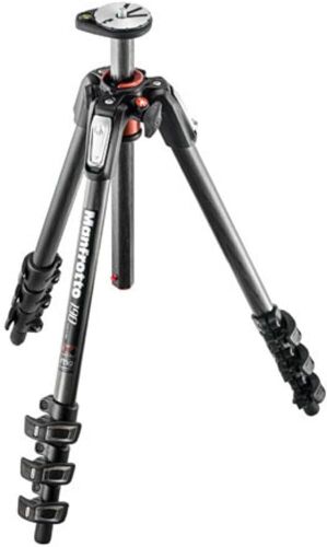 Manfrotto Carbon Fiber 4-Section Tripod, Black - Lot 300