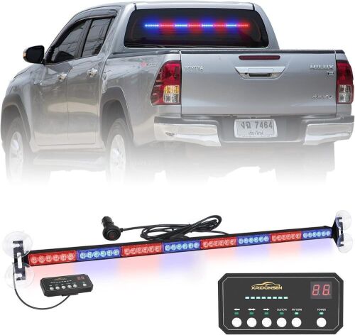 XRIDONSEN 35 inch LED Traffic Advisor Light, Red/Blue - Lot 396