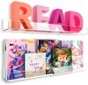 RORKIM 24 inch Clear Acrylic Display Book Shelves, 2 Pack - Thumbnail 1
