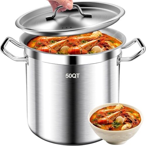 CURTA 50 Quart Stainless Steel Stockpot - Lot 221