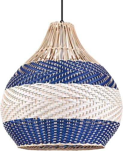 Bamboo Woven Pendant Light Fixture - Lot 227