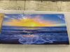 Sunrise Ocean Beach Waves Scenery Canvas, 40" x 20" - Thumbnail 3