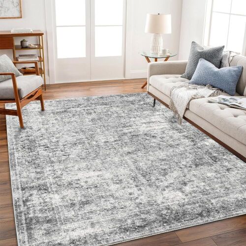 CHAMPLANT Gray Vintage Area Rug 10x14 - Lot 225