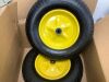 4.80/4.00-8 Tire & Wheel, Set of 2 Heavy Duty Pneumatic Rubber Wheels - Thumbnail 2