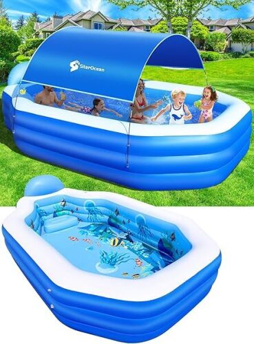 Inflatable Pool with Canopy - Lot 35