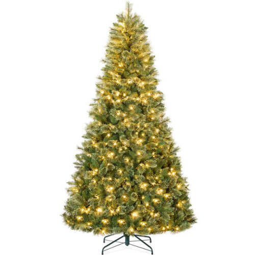 Pre-Lit Premium Cashmere Christmas Tree w/ Cordless Connection, LED Lights - Lot 2029
