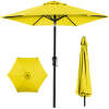 Outdoor Steel Market Patio Umbrella Decoration w/ Tilt, Crank Lift - 10ft - Thumbnail 1