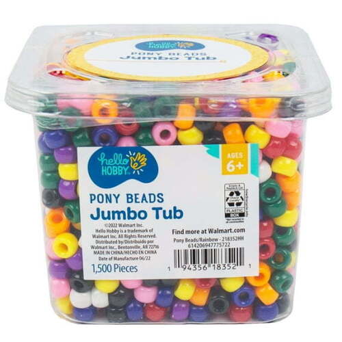 Hello Hobby Pony Beads Jumbo Tub - Lot 1779