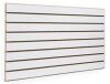 White Slatwall Panels 24"H x 48"L (Set of 2 Panels) - with or Without Metal Inserts (Without Metal Inserts) - Thumbnail 1