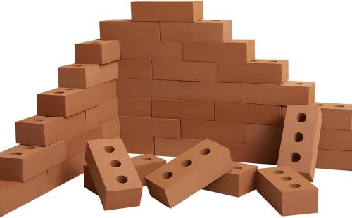 Deekin Foam Brick Building Blocks for Kids Thick Blocks Foam Large Fake Brick Construction Toy for Stacking Construction - Lot 2220