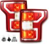 Tail Lights Compatible with 2018-2020 Ford F150 STX/XL/XLT Rear Taillight Assemb - Thumbnail 3