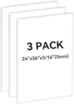 3PACK White Foam Board 24x36×3/16 inches,5MM Foam Core Board Poster Board for School Projects Crafting and Art Displays Durable Lightweight Easy to Cut Ideal for Presentations, Signboards - Lot 2254