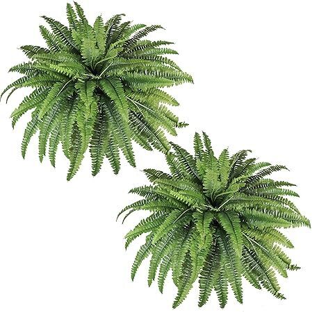 Artificial Ferns for Outdoors & Indoors, 45in Large Fake Ferns - Lot 2315