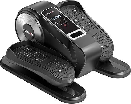 Under Desk Elliptical Machine, Electric Leg Exerciser as Seen on Tv for Seniors, Quiet Portable Seated Pedal Exerciser with Remote Control, 12 Speeds, Auto & HR Mode for Home Office - Lot 2380