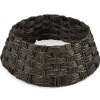 Basket Woven Hyacinth Christmas Holiday Tree Collar - 36in - Thumbnail 1