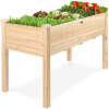 Raised Garden Bed, Elevated Wooden Planter Box w/ Foot Caps - 48x24x30in - Thumbnail 1