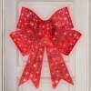 Pre-Lit Large Christmas Bow Decoration, Holiday Decor w/ 8 Functions 36in - Thumbnail 1