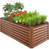 Outdoor Metal Raised Garden Bed for Vegetables, Flowers, Herbs - 6x3x2ft - Thumbnail 1