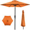 Outdoor Steel Market Patio Umbrella Decoration w/ Tilt, Crank Lift - 10ft - Thumbnail 1