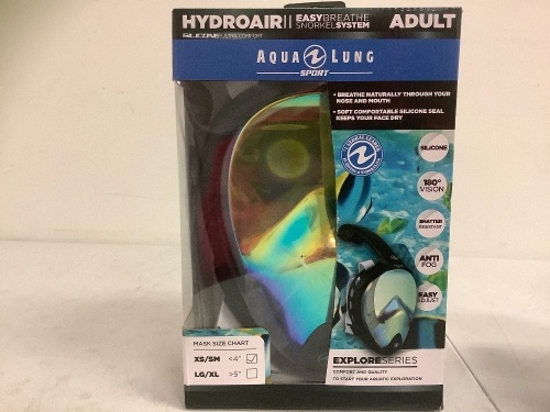 AquaLung HydroAir Mask, XS/SM, E-Commerce Return, Sold as is - Lot 36