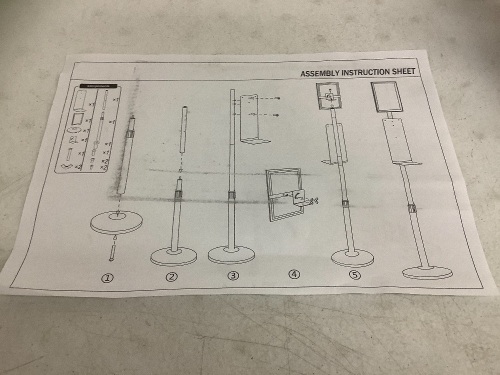 Hand Sanitizer Dispenser Station, Appears New, Sold as is - Lot 57