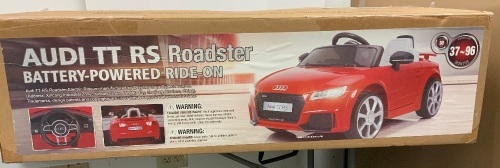 Audi Roadster Battery Powered Kids Car, Appears New, Sold as is - Lot 61Y