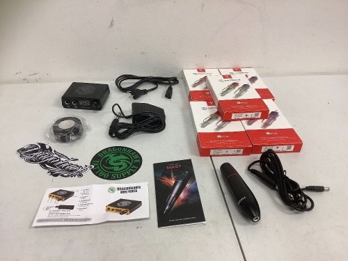 Dragonhawk Mast Pen Rotary Tattoo Machine, Powers Up, E-Commerce Return, Sold as is - Lot 85Y