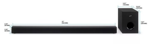 iLive 37" Bluetooth Sound Bar w/ Wireless Subwoofer, E-Comm Return, Missing Remote - Lot 99