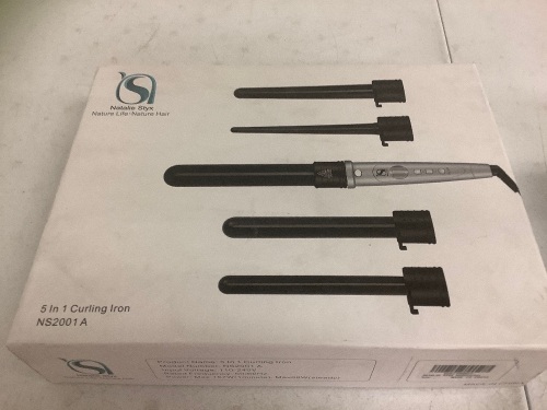 Natalie Styx 5 in 1 Curling Iron, Powers Up, Appears New, Sold as is - Lot 111