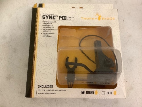 Trophy Ridge Sync MD Arrow Rest, E-Comm Return - Lot 113