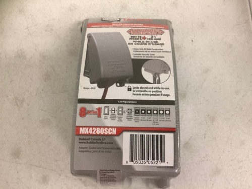 Hubbell Taymac Metal Low Profile In Use Cover, New, Sold as is - Lot 122
