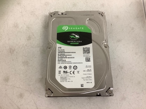 Seagate Barracuda 3TB, E-Commerce Return, Sold as is - Lot 132