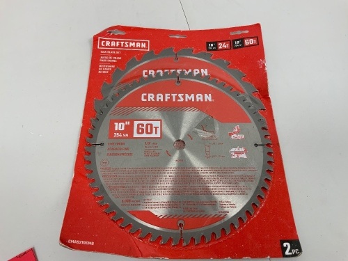Craftsman 10" Saw Blade Set, E-Comm Return - Lot 200
