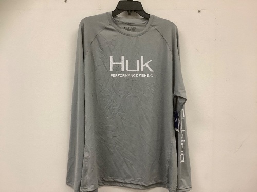 HUK Mens Long Sleeve Fishing Shirt, XL, E-Comm Return - Lot 372