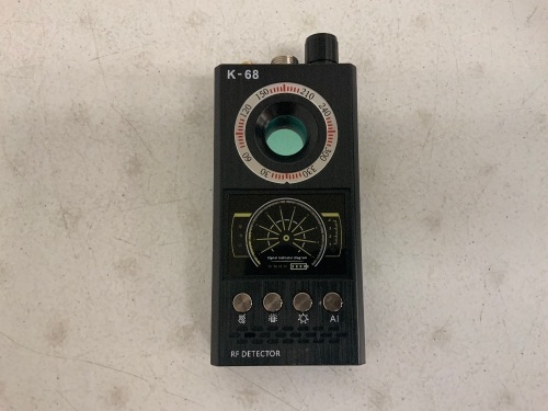 K-68 RF Detector, Powers Up, Missing Cord/ Antenna, E-Commerce Return, Sold as is - Lot 483Y