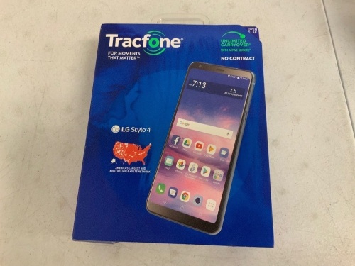 Tracfone LG Stylo4 Smartphone, Appears New, Sold as is - Lot 493Y