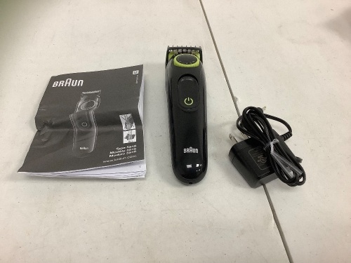 Braun Beard Trimmer, Powers Up, E-Commerce Return, Sold as is - Lot 582Y