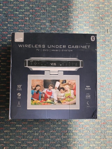 Wireless Under Cabinet TV, DVD, Music System, E-Comm Return - Lot 586A