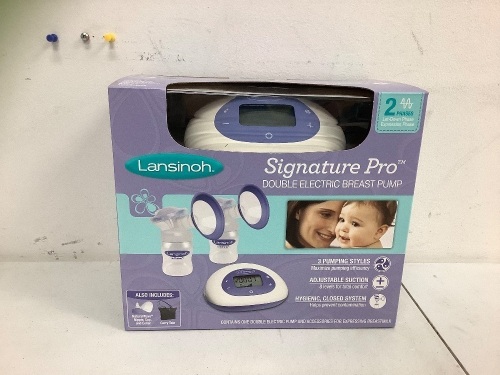 Lansinoh Double Electric Breast Pump, Appears New, Sold as is - Lot 592Y