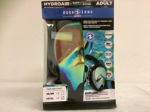 Aqua Lung HydroAir Face Mask, L/XL, Appears New, Sold as is - Lot 603